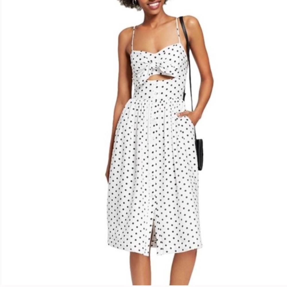 *DONATING* NWT Xhilaration Polka Dot Midi Dress
